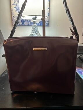 Authentic Rare Vintage Gucci Tom Ford Era Aubergine Purple Leather Shoulder Bag